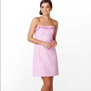 Lilly Pulitzer Brynne Dress Pink Hyacinth Eyelet